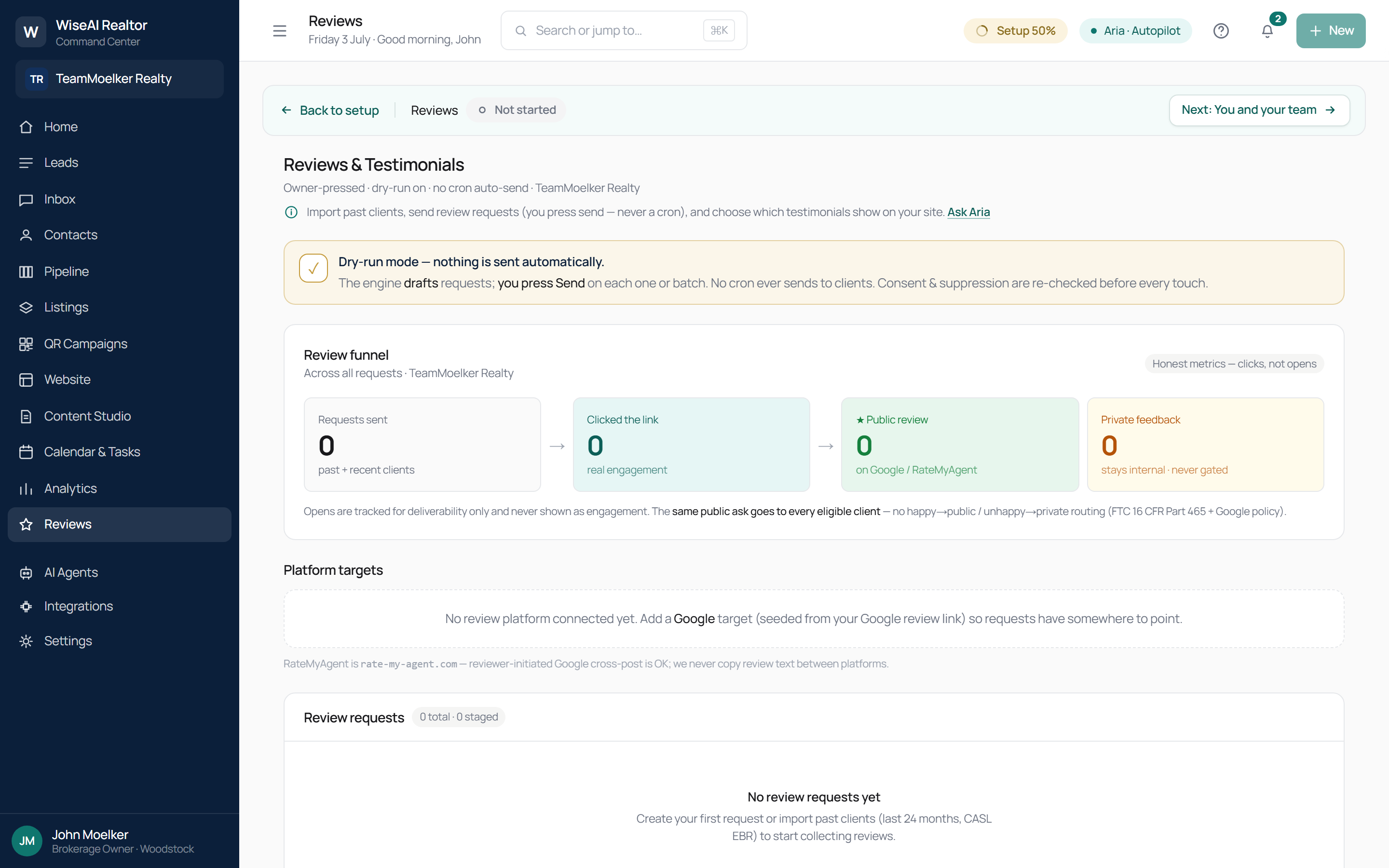 Reviews & Testimonials engine
