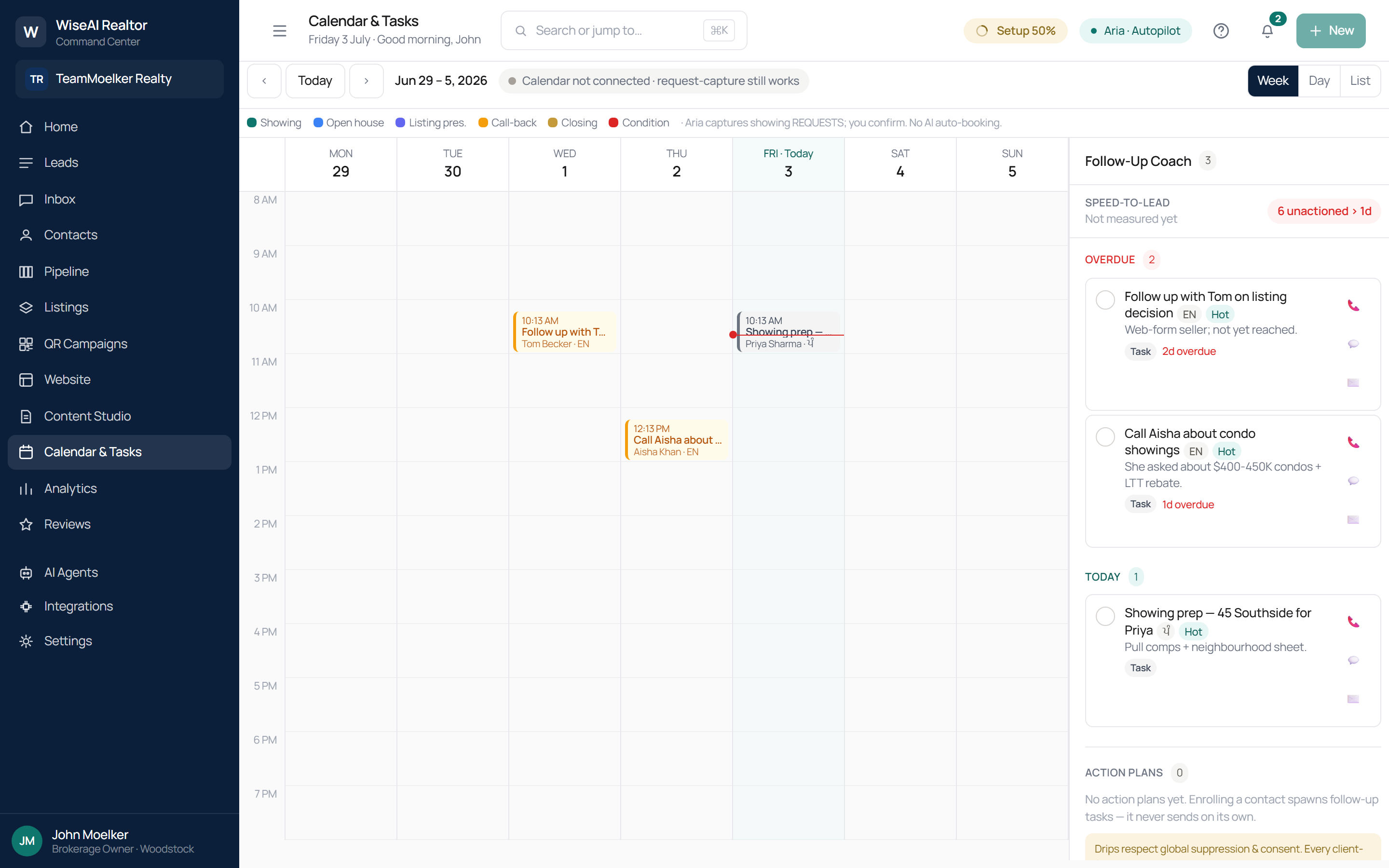 Calendar & Tasks